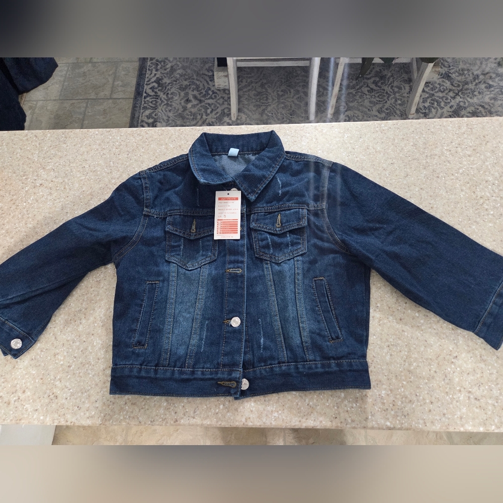 Kids Denim Jacket, Size Small, NWT